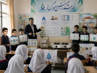 از نیمکت مدارس تا ایمنی خانه‌ها؛ گام بلند شرکت ملی گاز برای تربیت نسل هوشمند در مصرف انرژی