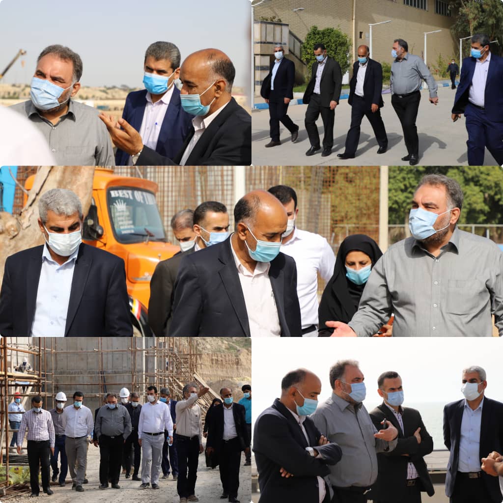 بازدید مدیرکل حراست شرکت مهندسی آبفای کشور از آب‌ شیرین‌کن‌ها و تاسیسات مهم بوشهر