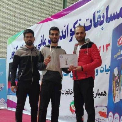 مدال برنز تکواندوکار خوزستانی در مسابقات کارگری کشور