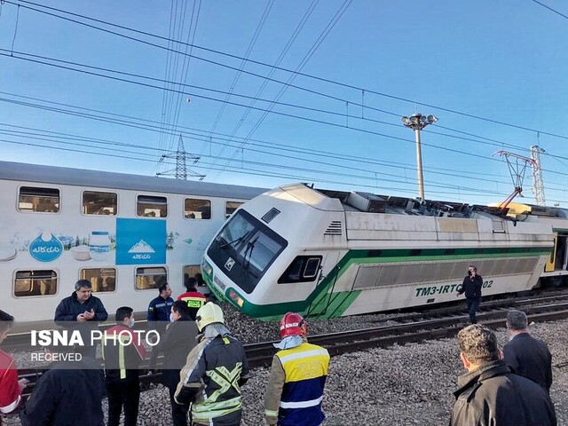 نحوه برخورد دو قطار مترو تهران ـ کرج اعلام شد